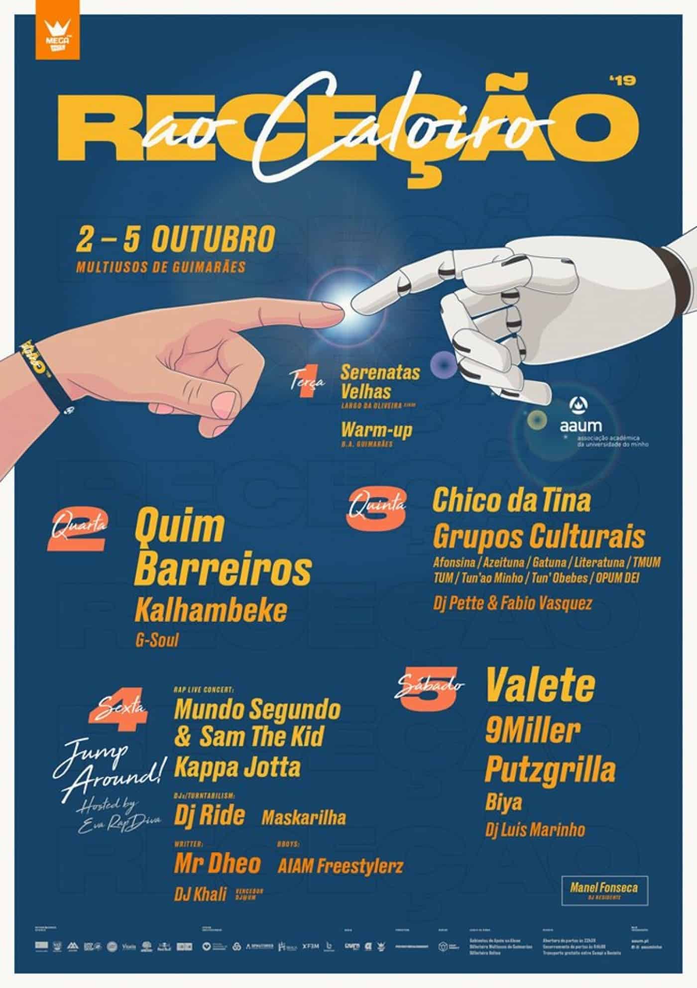 Mundo Segundo e Sam the Kid, Valete e Quim Barreiros na Recepção'19