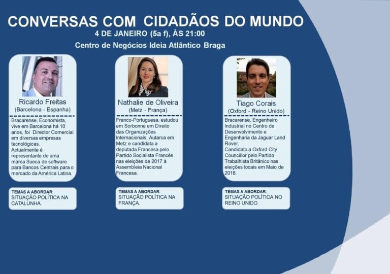 Brexit, Macron e Catalunha em debate na cidade de Braga