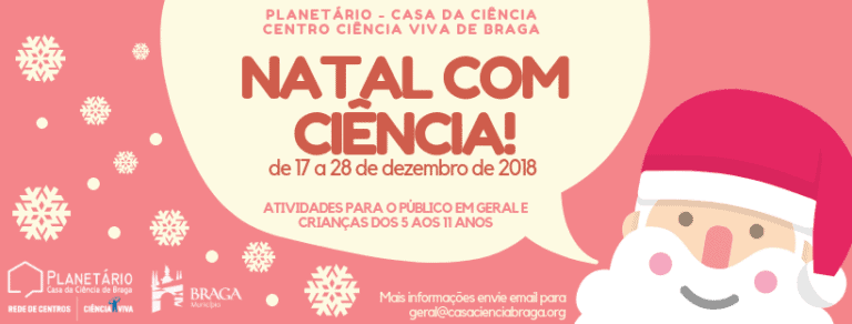 Planetário promove Natal com Ciência de 17 a 28 de Dezembro
