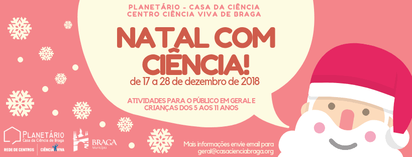 Planetário promove Natal com Ciência de 17 a 28 de Dezembro