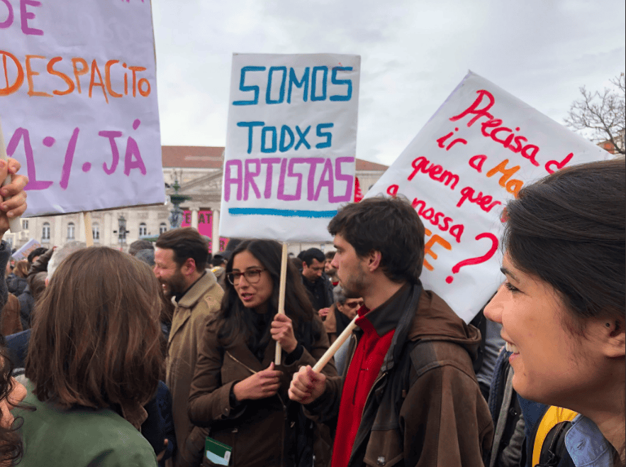 Trabalhadores do espectáculo manifestam-se em Lisboa
