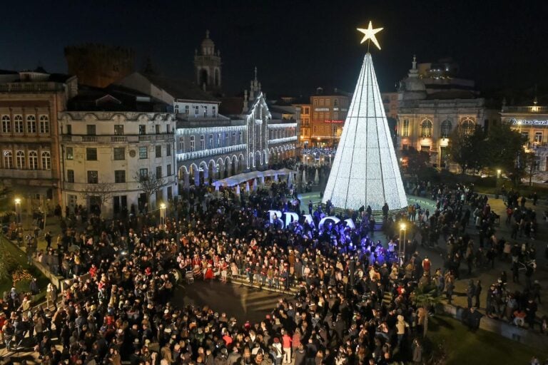Braga ilumina-se para o Natal dia 1 de Dezembro