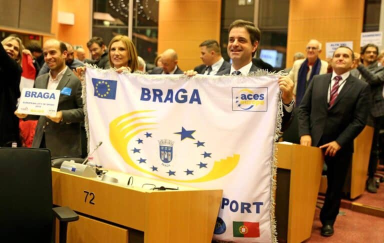 Braga é a melhor cidade europeia do Desporto 2018