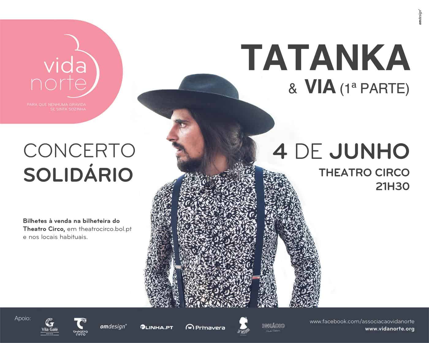 Tatanka dá concerto no TC para ajudar Vida Norte