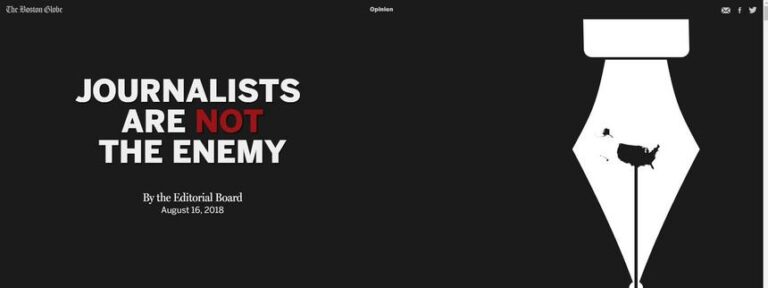 Mais de 300 jornais dos EUA unem-se contra retórica de Trump