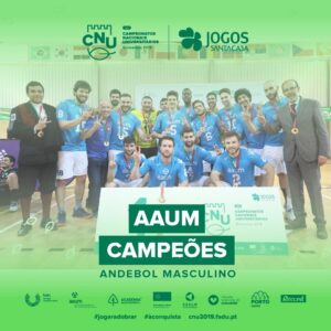 Despedida de ouro da AAUM nos CNU's em casa