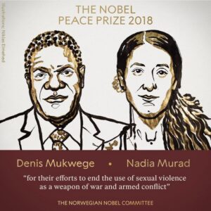 Nobel da Paz atribuído a Denis Mukwege e Nadia Murad